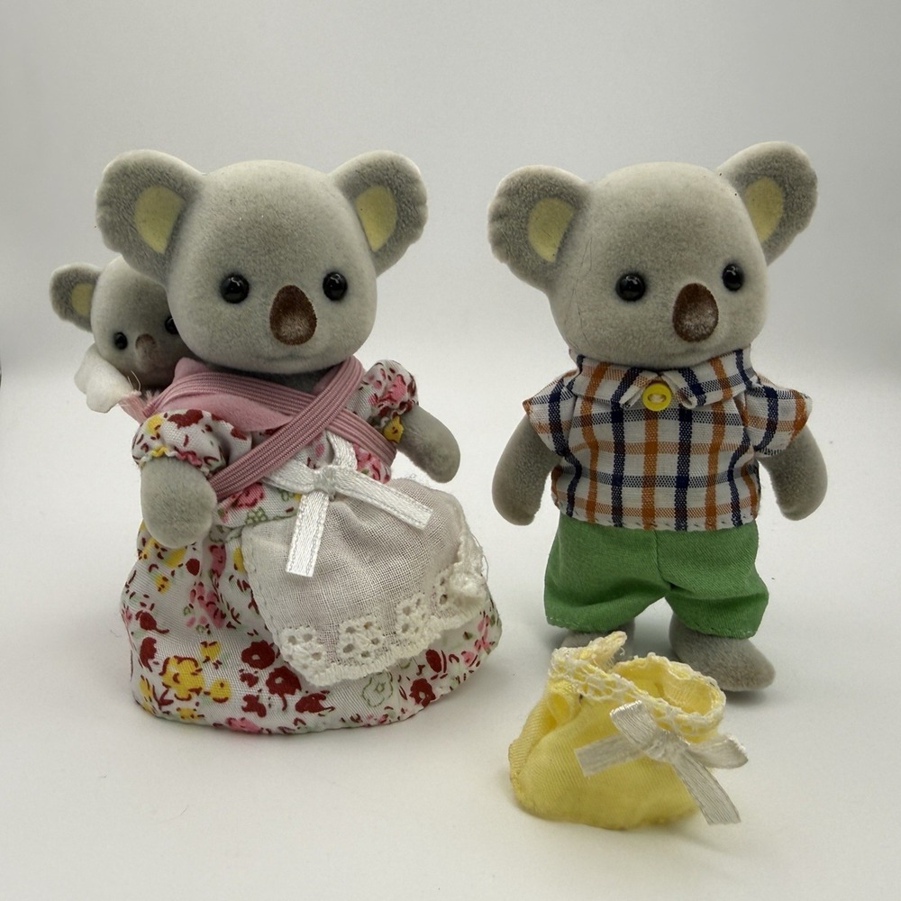 Sylvanian Families Calico Critters Outback Koala Family of 3 Mom Dad Baby
